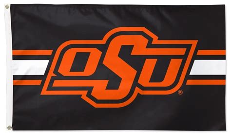 Oklahoma State University Flag 3x5 Horizontal Stripe Heartlandflags