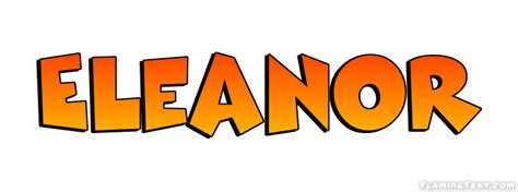 Eleanor Лого Бесплатный инструмент для дизайна имени от Flaming Text
