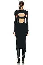 Wolford X Simkhai Contoured Rib Midi Dress In Black Fwrd