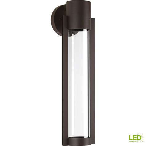 Progress Lighting Z 1030 Collection 1 Light Antique Bronze Outdoor Integrated Led Wall Lantern