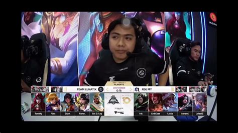 Rsg Vs Lunatix Mpl My Season Playoffs Day Mplmy Youtube