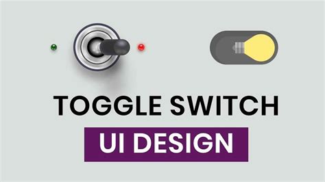 Awesome Toggle Switch Ui Design You Must See Youtube