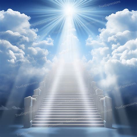 Heavenly Background Xv Ai Art Christian Funeral Stairs Etsy