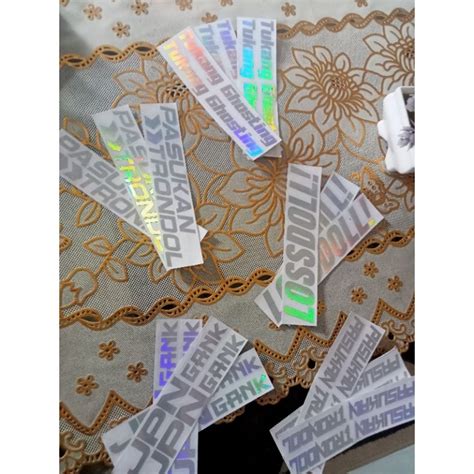 Jual Sticker Hologram Viral Sticker Cutting Hologram Sticker Kekinian