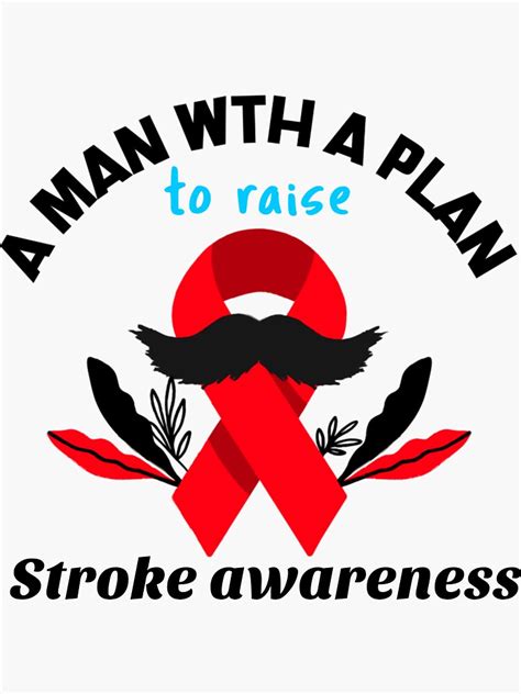 Stroke Awareness Sticker For Sale By Drockstore2 Redbubble