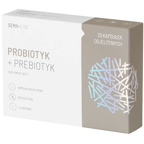 Sema Lab Probiotyk Prebiotyk Synbiotyk Kapsu Ek Dojelitowych