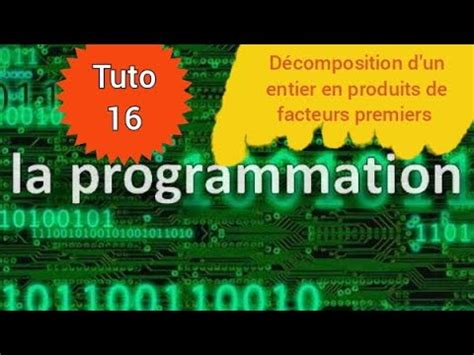 Algorithme et programme C qui fait la décomposition en produits de