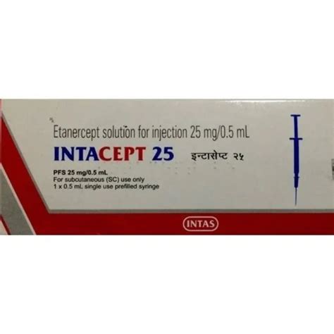 Intacept 50mg Injection At Rs 10390 Vial Etanercept In Nagpur Id 2850945666988