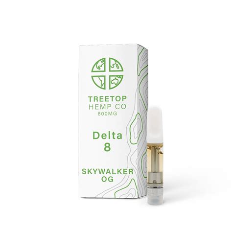 Treetop Hemp Co Delta 8 Vape Cartridge Skywalker Og Lord Vaper Pens