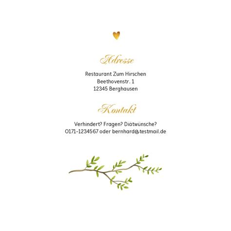 Einladungskarte Goldene Hochzeit Blumenkranz Send A Smile