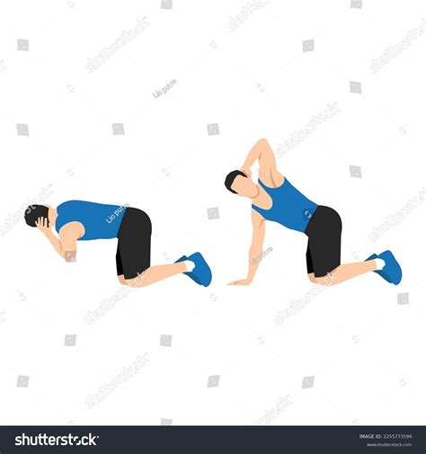 Upper Back Stretch Over Royalty Free Licensable Stock Vectors