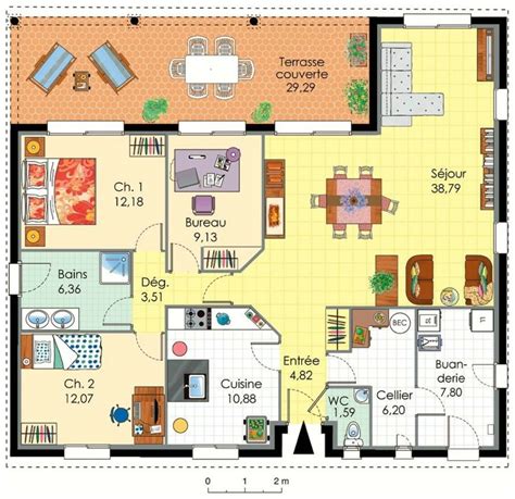 Plan Maison Plain Pied Maison Familiale