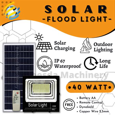 Led Lampu Sorot Tenaga Surya W Solar Cell Watt Lazada Indonesia