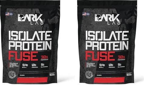 Combo 2x Isolate Protein Fuse 900g 1 8kg Dark Lab Suplementos Bcaa