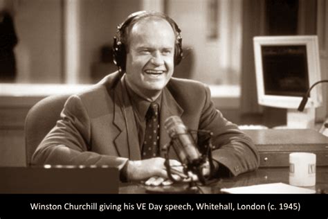 Winston Churchill giving his VE Day speech (c. 1945) : r/fakehistoryporn