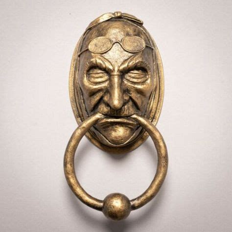 Sculpture Jacob Marley Door Knocker Sculpture Faux Metal A