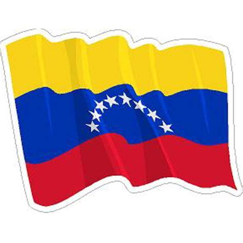 Venezuela Wavy Flag Vinyl Sticker At Sticker Shoppe