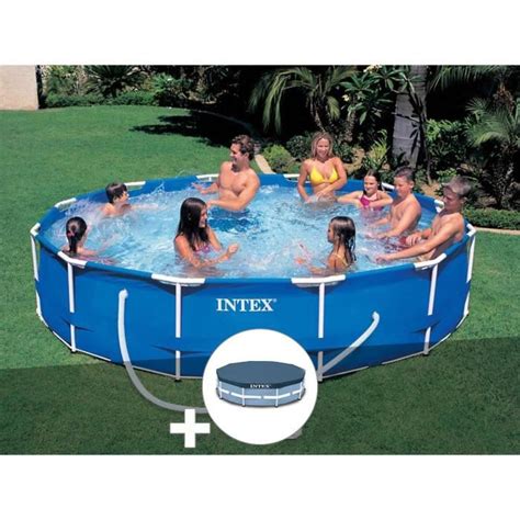 Piscine Tubulaire Intex Metal Frame Ronde M Filtre Cartouche