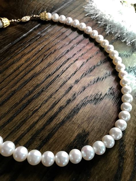 String of Pearls Classic Pearl Necklace Choker Pearl | Etsy