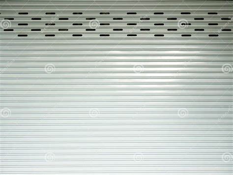 Corrugated Metal Sheetwhite Slide Door Roller Shutter Texture Stock