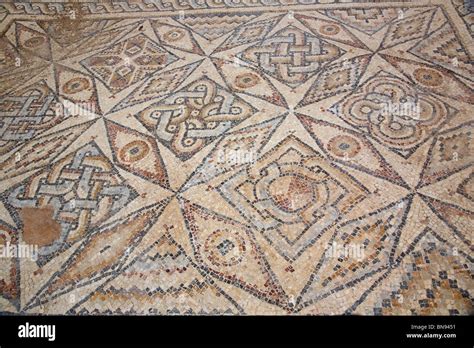 Caesarea Mosaics Israel Stock Photo Alamy
