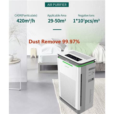 Air Purifier With Humidifier For Dust, Dust removal rate reaches 99.97%, humidifier effectively ...