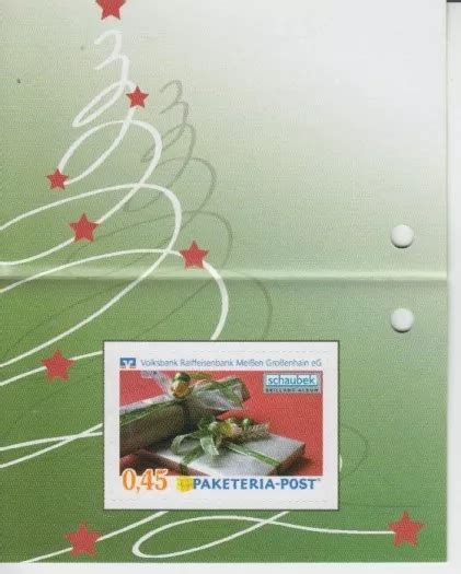 LE PAKETERIA POSTAL Meißen Großenhain Noël Remorque Avec Timbre 1 EUR 7