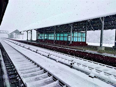 When winter arrives at Srinagar Railway Station, Kashmir, India. : r ...