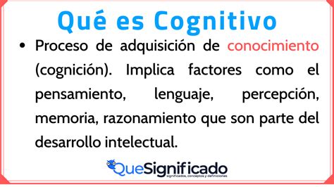 Que Es Cognitivo Tipos Significado Definicion Images Photos Sexiz Pix