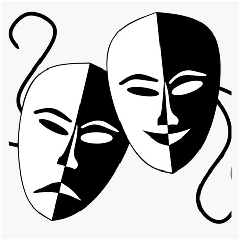 Transparent Theater Masks Png Comedy And Tragedy Masks Png Png