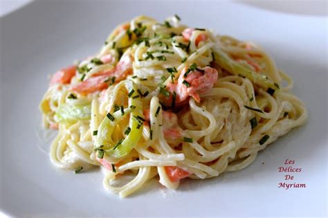 Spaghettis aux Courgettes et Saumon fumé Les Délices de Myriam