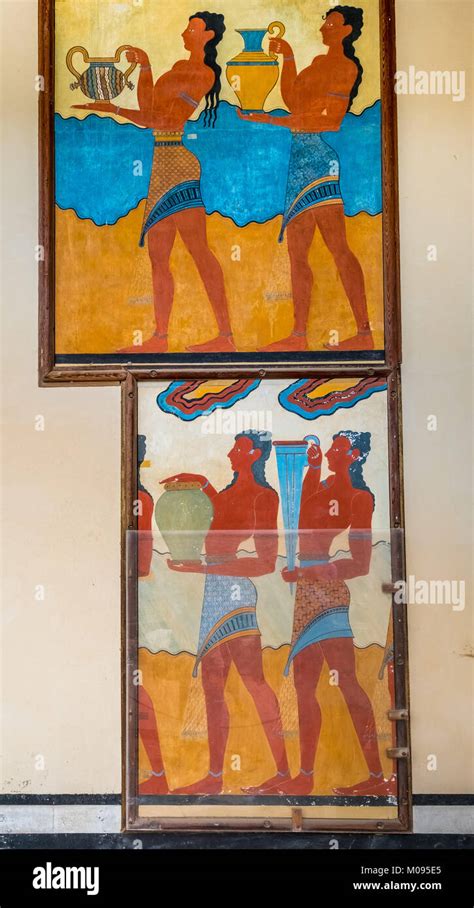 Partes del complejo del templo minoan de knossos fotografías e imágenes