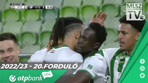 Traore Adama gólja a Ferencvárosi TC Kecskeméti TE mérkőzésen YouTube