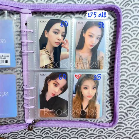 Jual Photocard PC Aespa Clio Version 1 Ver Round Selfie Selca Karina