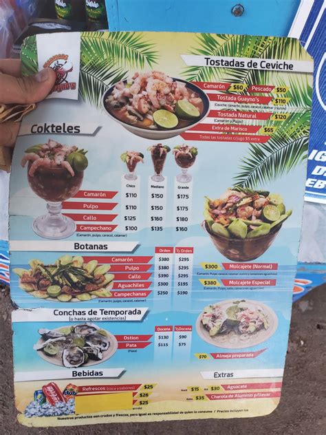 Arriba 48 Imagen Mariscos Mexicali Menu Abzlocal Mx