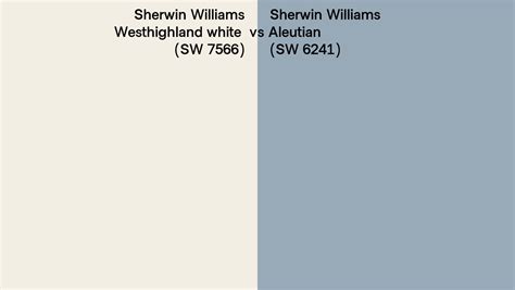 Sherwin Williams Westhighland White Vs Aleutian Side By Side Comparison