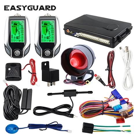 EASYGUARD sistema de alarma pke de 2 vías para coche localizador con