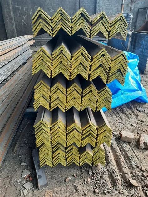 V Shape Mild Steel MS Angle For Construction Thickness 10 Mm At Rs