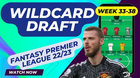 Fpl Wildcard Gameweek Team Unlimited Transfers Fantasy Premier