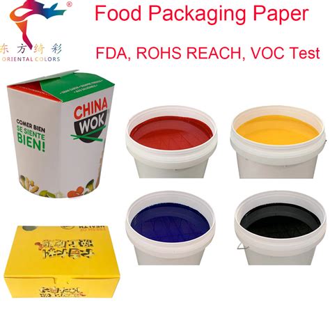 Food Paper Box Flexographic Print Water Based Printing Ink Factory