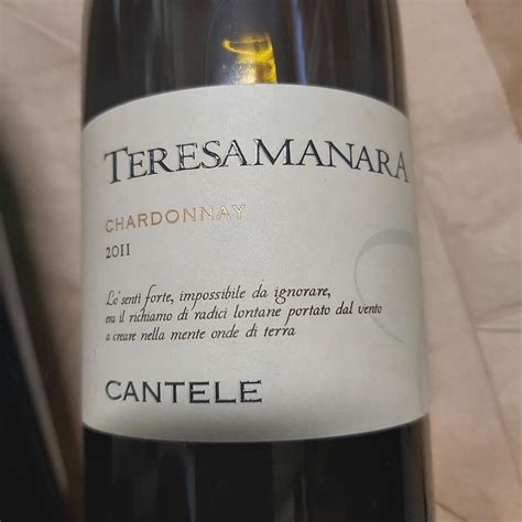 C Ntele Chardonnay Teresa Manara Italy Puglia Salento Igt