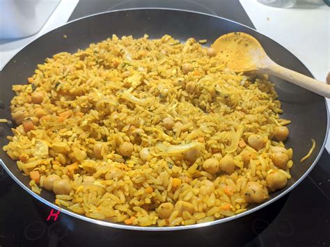 Arroz Frito De Caril Gr O De Bico Iguaria Receita E Culin Ria