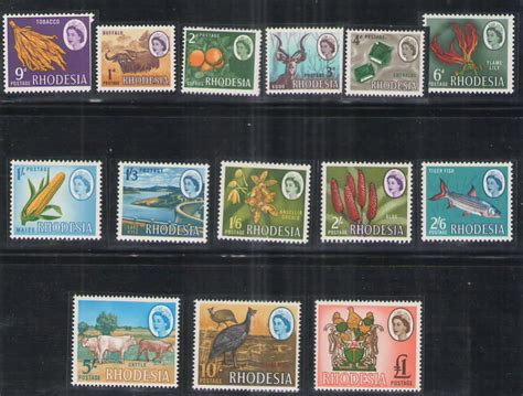 Zimbabwe Rhodesia Nyasaland RHODESIA 1966 DEFINITIVE ISSUE UMM For