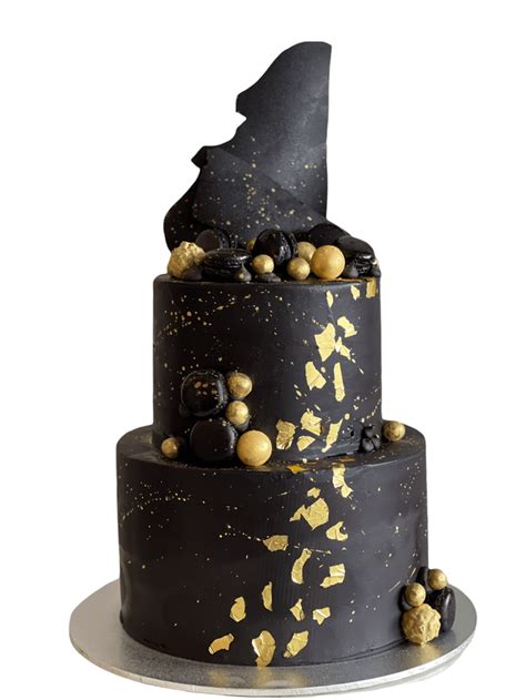 Elegant Black And Gold Birthday Cake For The Ultimate Celebration