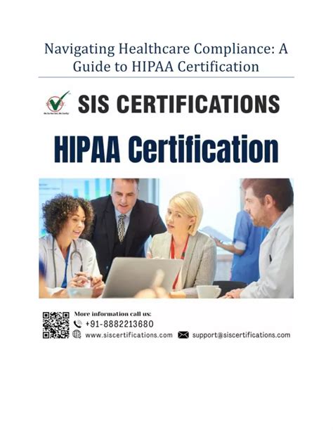 Ppt Navigating Healthcare Compliance A Guide To Hipaa Certification