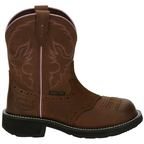 Justin Original Workboots Womens Wanette Steel Toe Eh Pull On Work