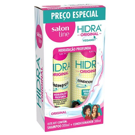 Kit Shampoo Condicionador Hidra Original Ml Salon Line Kit