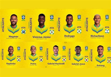 Copa 2022 Seleção Brasileira Tem Maior Número De Atacantes Para Copa Do Qatar Geral