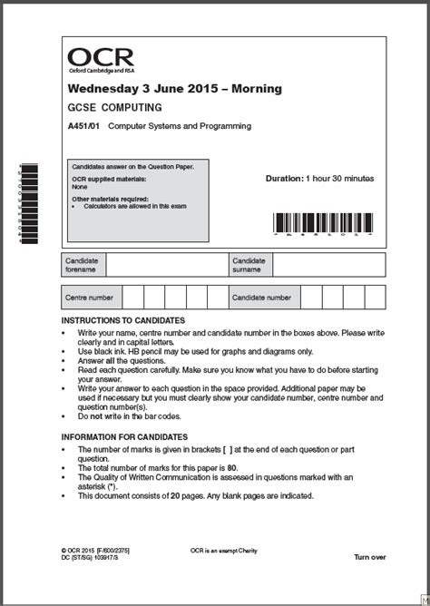 Gcse Computer Science Past Papers Edexcel Designonpresents | Hot Sex ...