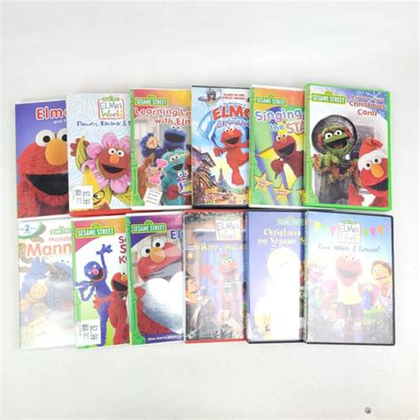 SESAME STREET DVD Lot Of 12 Educational Elmo S World Grouchland